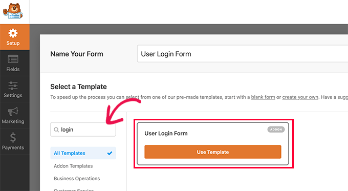 login-form-template